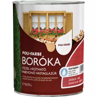 Poli-farbe boróka vizes 0,75l - VÖRÖSFENYŐ