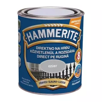 Hammerite fényes 0,75l - EZÜST