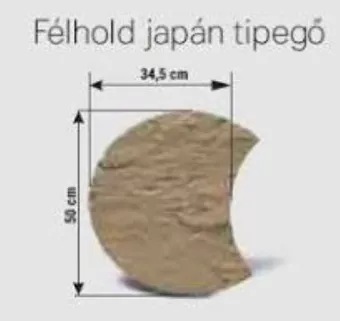 StarStone Japán tipegő félhold 50*34,5*4,5 NOCHE