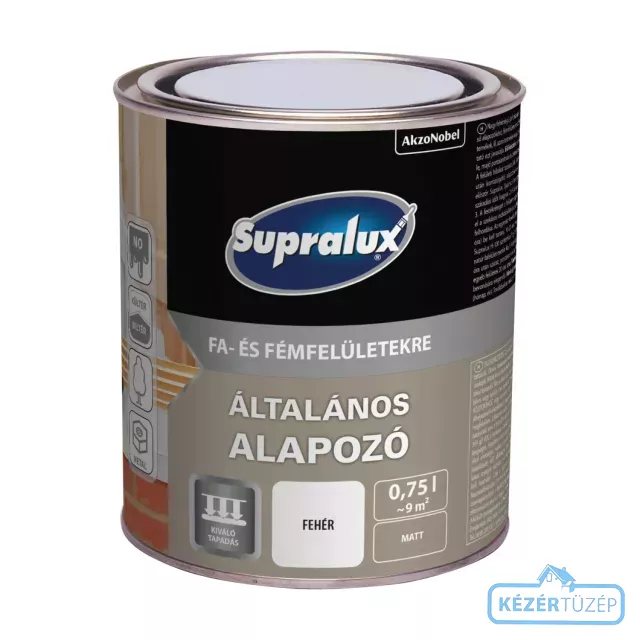 Supralux Általános alapozó fehér 0,75l