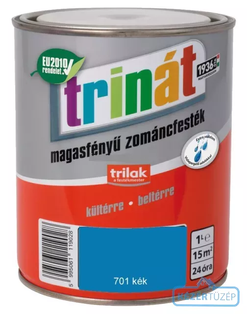 Trinát Magasfényű Zománc 1,00 l - kék 701